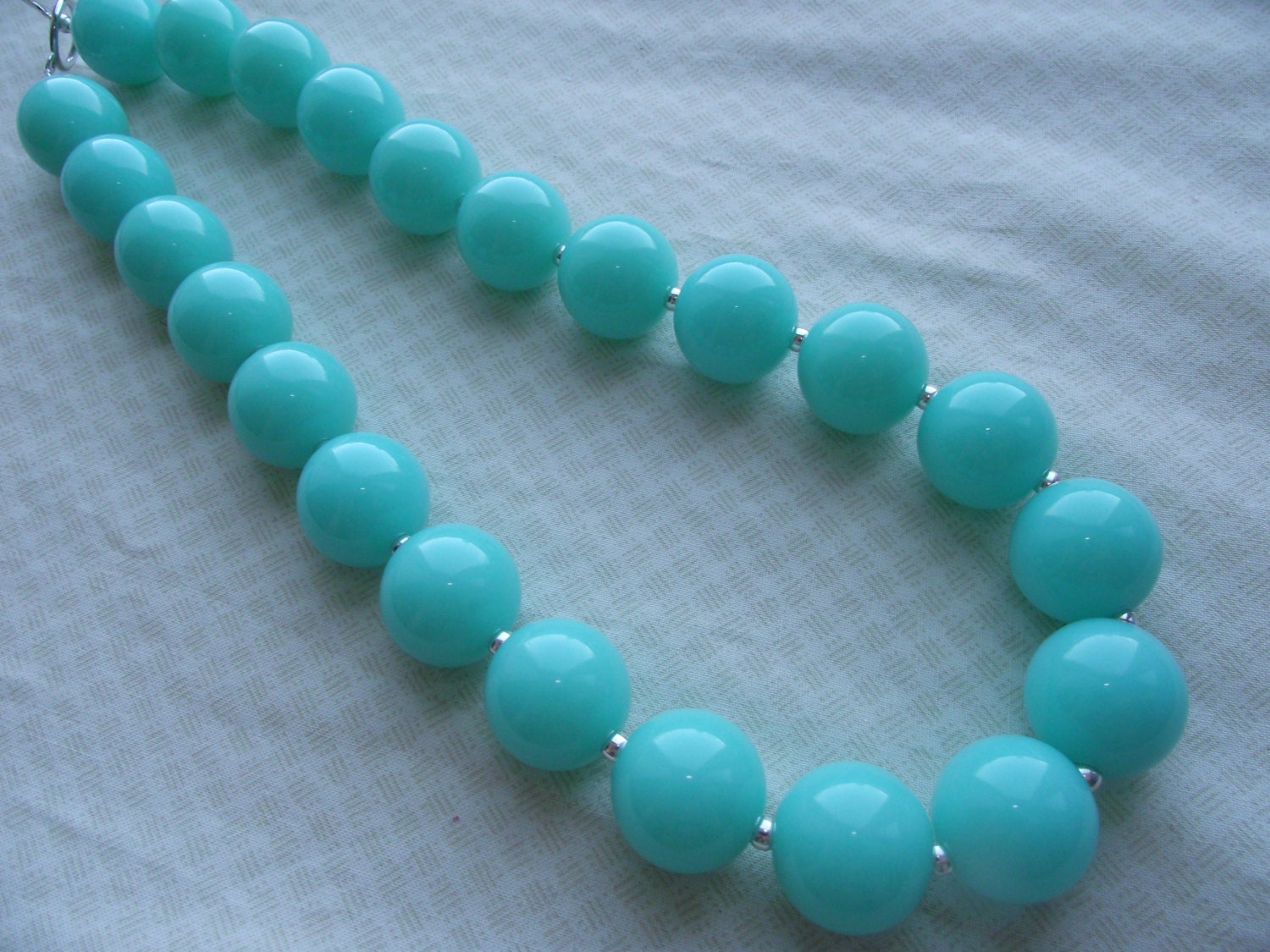 Neon Blue Chunky Necklace, Acrylic Beads, Chunky Necklace, Bubblegum Necklace, Gumball Necklace, Bright, Teen, Toddler, Adult, Girl