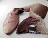 Luxurious Antique European Original Ombre 1900s 1920s  SEAMED SILK Stockings DEADSTOCK M L