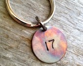 Personalized Key Ring- Fathers Day Gift- Groomsmen Gift- Key Accessory- Graduation Gift