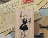Girl's Dream Stamp (1 x 1.6in)