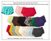Diaper Cover - Choose your Color - Diaper Blanks - Sizes Newborn, 0-3, 3-6, 6-12, 12-24 months