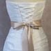 Double Face Champagne Satin Ribbon, 1.5 Inch Wde, Mushroom Ribbon Sash, Bridal Sash, Wedding Belt, 4 Yards