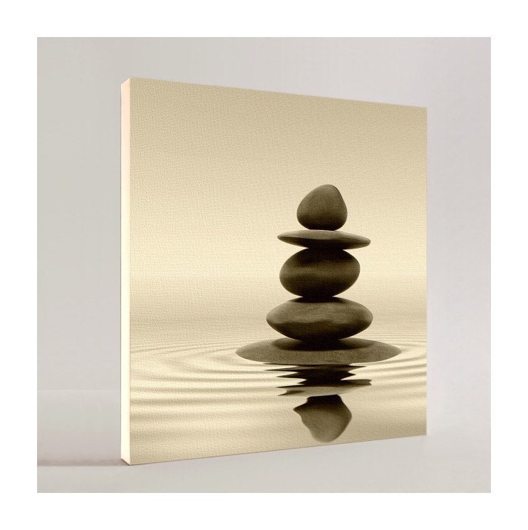 STONES IN WATER - Canvas Art & Prints