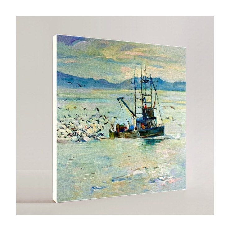 FISHING BOAT - Canvas Art & Prints