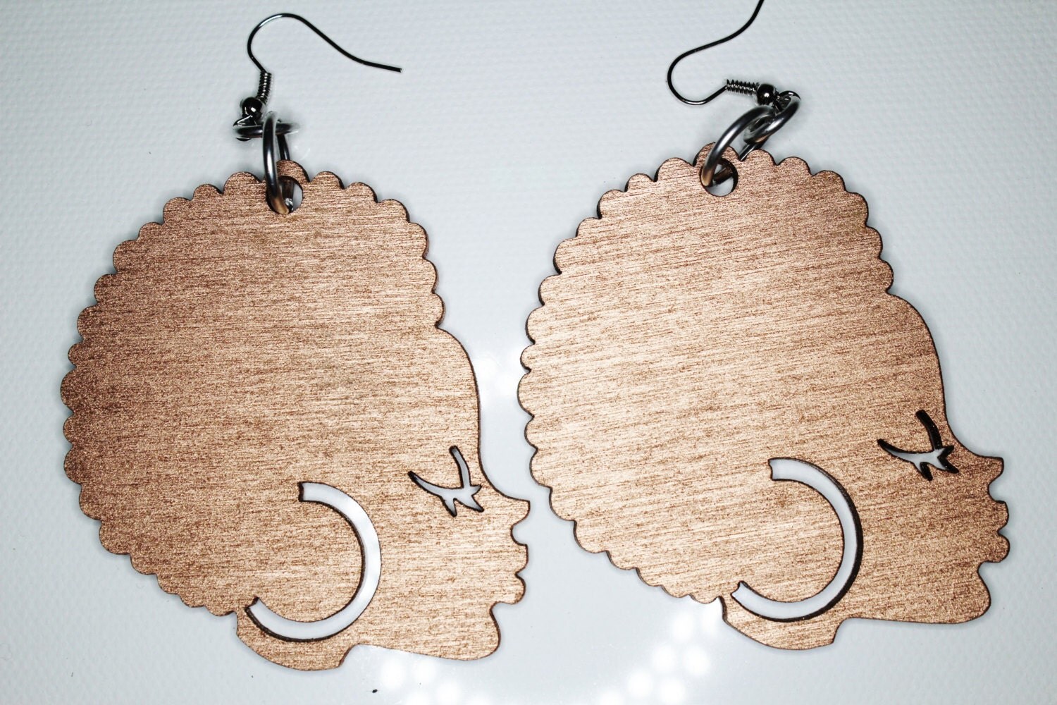 AFRO CHICK EARRINGS - Rose Gold