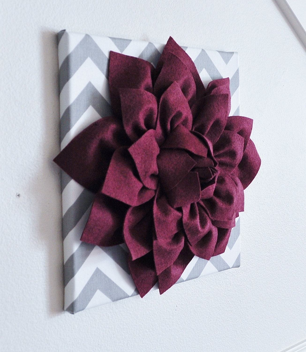 Large Plum Flower Wall Hanging -Flower Wall Decor-