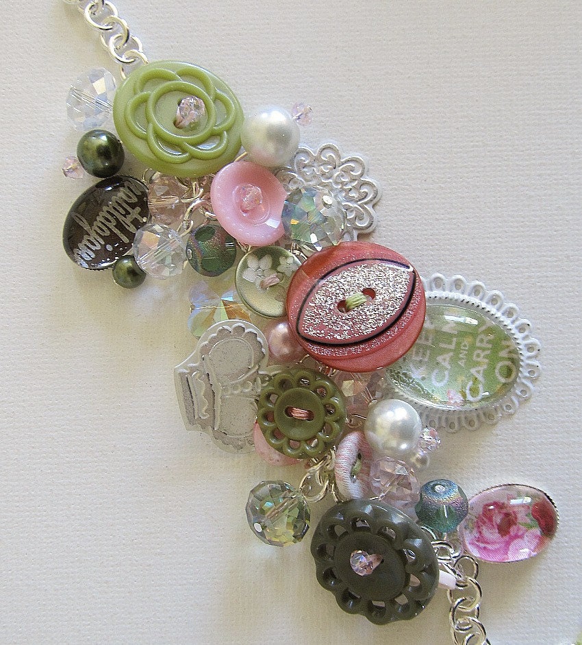 Let's Elaborate, Matilda Jane adult button charm bracelet