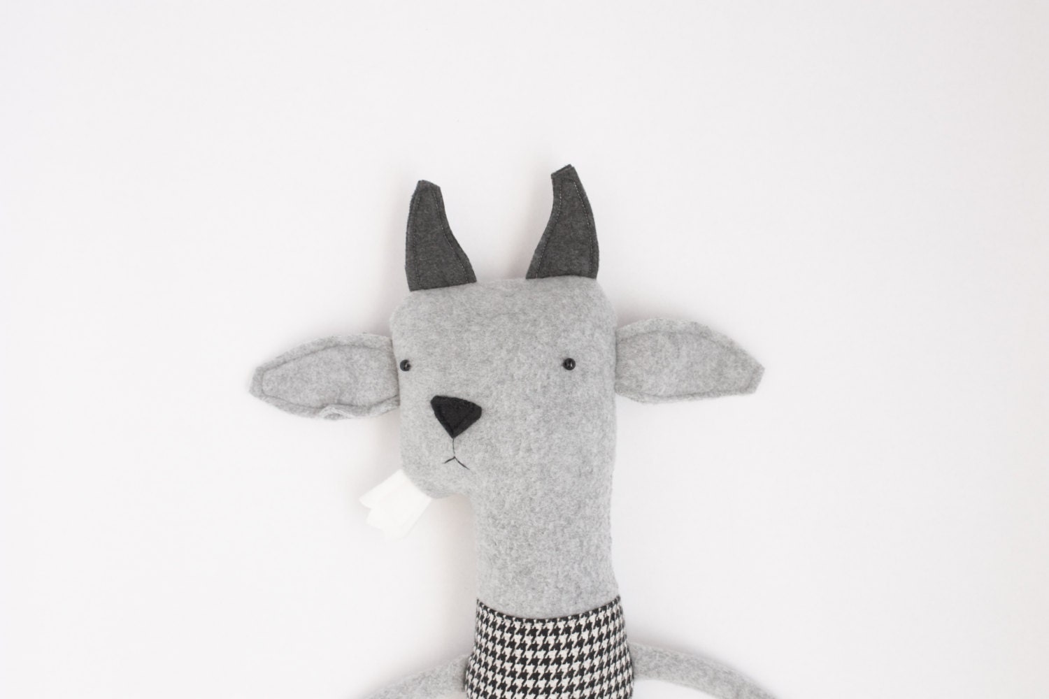 Plush Goat Friend- Finkelstein's Center Handmade Creature Toy