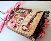 Paper Bag Photo Album  Scrapbook  Album  Elegant Lady