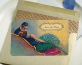 Wedding Invitations or Art Deco Save the Dates Garbo Set of 100
