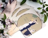 Wedding Fans for Order of Service or Ceremony Programs Set of 100