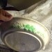 CLOSEOUT - Vintage Shabby Chic Style Pie Plate by Oven Style - Made in USA