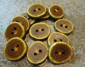 12 Sumac Buttons.  About 1 Inch Wide.