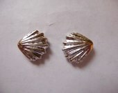Bead, Antique, Silver Pewter, Large, Shell, 13x13mm, Pkg Of 2
