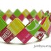 Starburst Fiesta-Flavor Recycled/Upcycled Candy Wrapper Bracelet