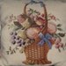 Beautiful Vintage Petipoint Pillow...Wonderful Accent Pillow...Beautiful Basket Of Fruit...