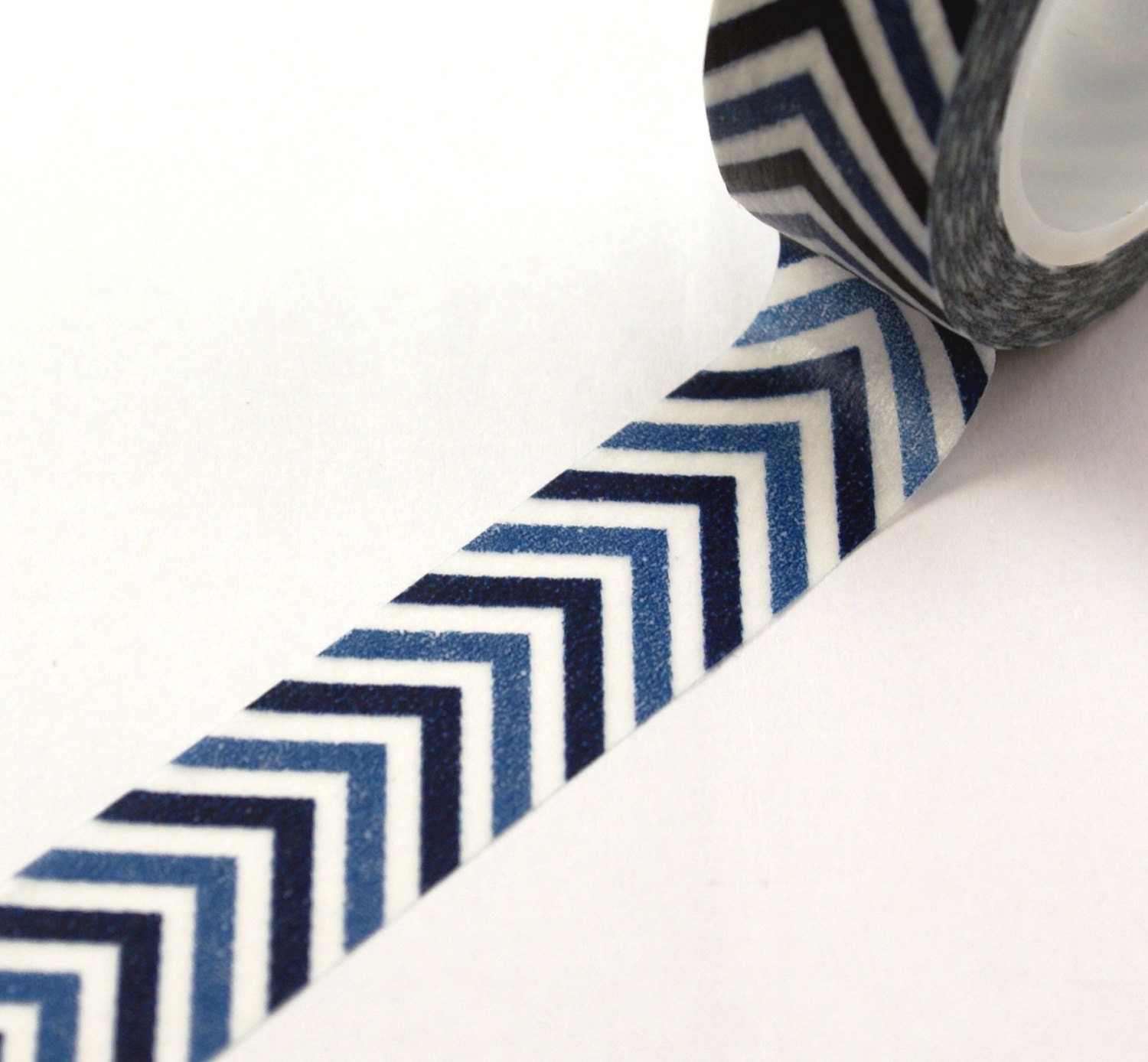 Narrow Navy Blue and White - Chugoku Washi Paper Masking Tape-11 Yards