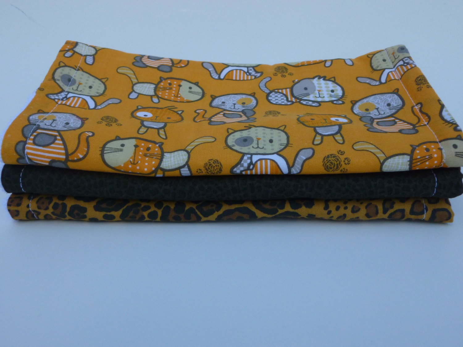 Burp Cloth (set of 3) - Wild Kitty