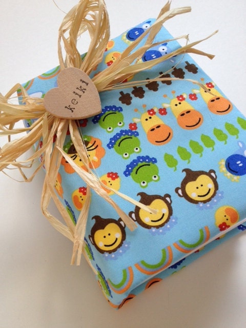 Hawaiian Baby Photo Album - Hand Stamped "Keiki" Heart or Your Choice - Handmade and Gift Wrapped - FREE Shipping