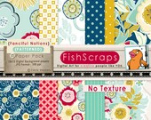 Digital Paper Set - Floral Pattern - Commercial Use - Flower Backgrounds (Fanciful Notions - No Texture) Mothers Day Cards Il_170x135