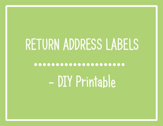 DIY Return Address Labels Il_570xn
