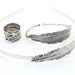 Steampunk Feather headband- Metal Headband- Silver Feather- Twilight Inspired- Breaking Dawn