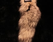 RESERVED - Recycled Kit Fox Fur Tail for Keychain or Belt Loops
