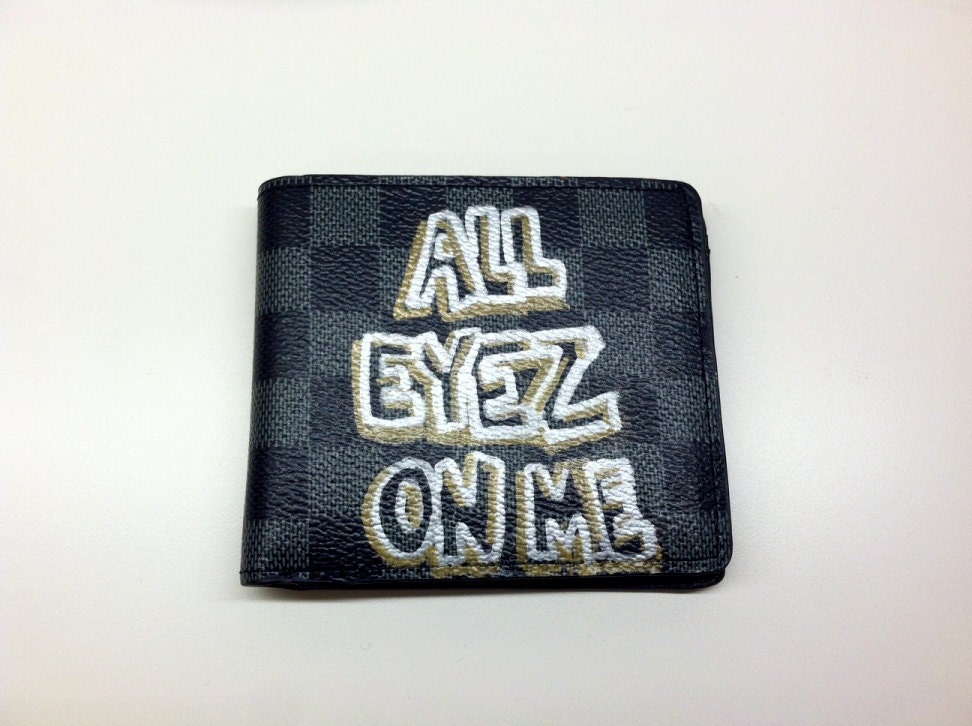 THE WEZ - Mens Tupac and LV Inspired Billfold Wallet - Wearable Art