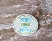 Baby/Toddler Germie Stopper No Touch Germ Stroller or Car Seat Sign 11