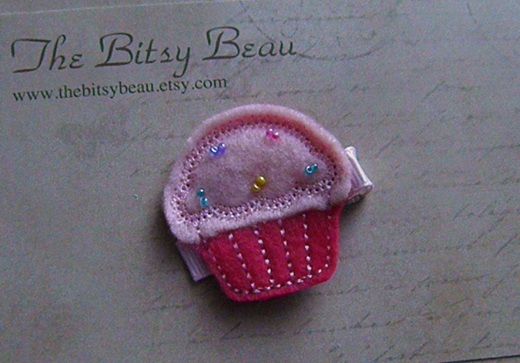 Cupcake Hair Clip