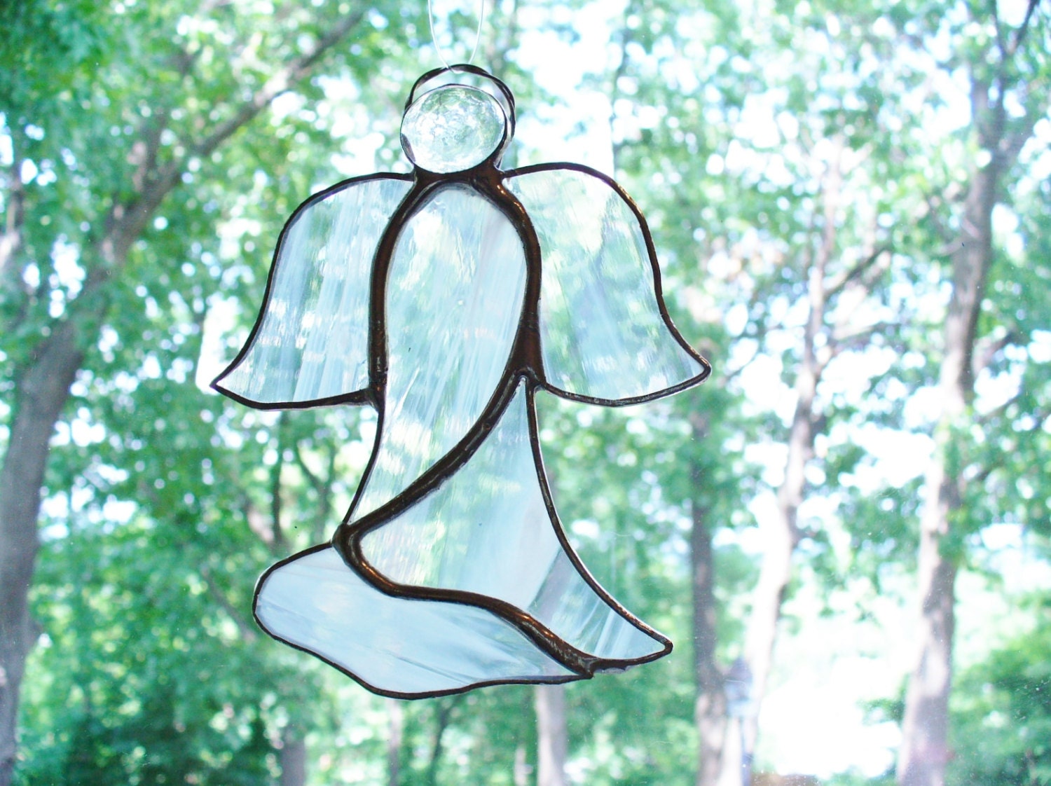 White Stained Glass Angel