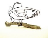 Walleye Fish Wire Sculpture