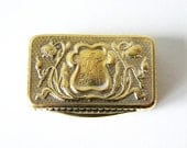 vintage french pill box monogram pill box''''