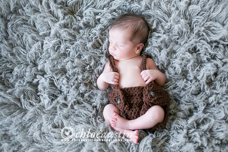 Newborn Baby Infant Diaper Cover with Removable Suspenders-Great Photo Prop
