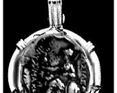 Greek Goddess Athena Pendant  Sterling Silver Free Domestic Domestic Shipping