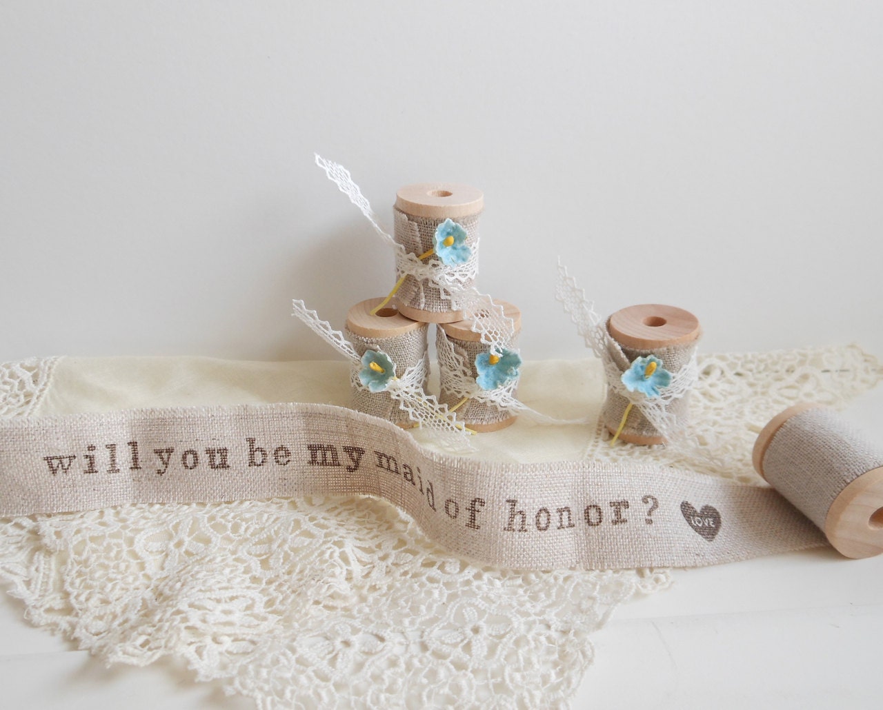 Will You My Maid of Honor Invitation - Set of ONE