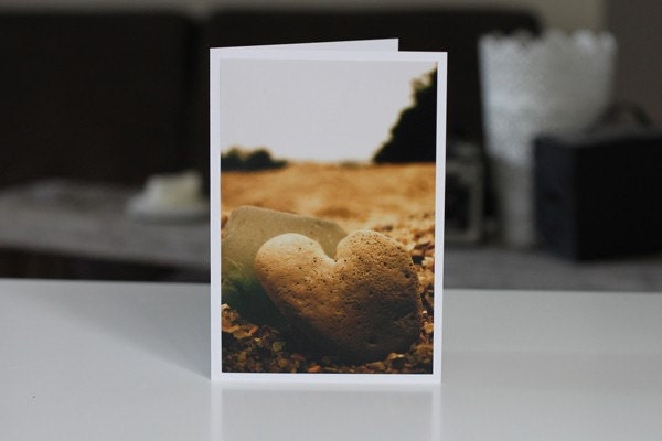 Strong Heart: Handmade Greeting Card,  6x4 Matte Photograph On Beautifully Textured Card