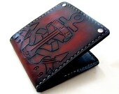 Anchor Leather Bifold Wallet Brown Sunburst
