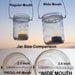 Mason Jar Chandelier DIY Candles Lanterns Luminaries 12 Wide Mouth Ball Jar Wires Upcycled Lighting Garden Party Weddings, jar hangers only