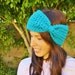 Turquoise Winter Chunky Crochet Headband
