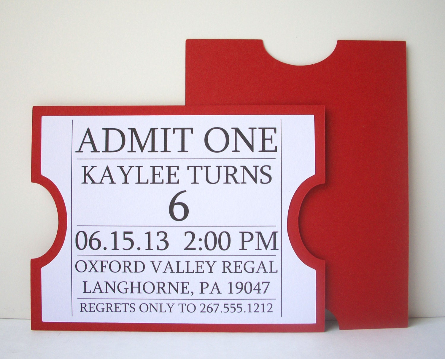 Movie Ticket Invitation