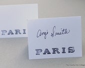 Paris France French Romantic Wedding Place Name Cards 25 pieces