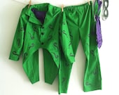 Boys jacket pants suit, Riddler, Joker, Two Face, Old fashion Charlie Chaplin, Abe Lincoln, Custom order Boys or Girls size 7-14 - WiseSewcialTies