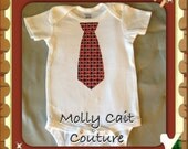 Baby Boys Tie Onesie  Polka Dot, Vintage Western Cowboy, Blue Plaid