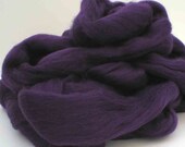 Ashland Bay Solid Colored Merino for Spinning or Felting "Eggplant"  4 oz.