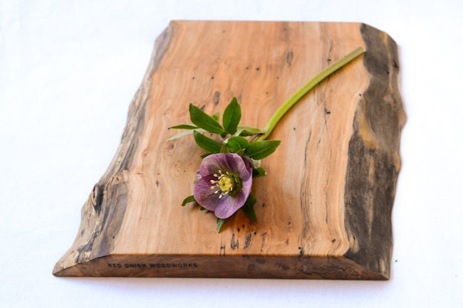 Natural Edge Salvaged Wood Cheese Board 848, Ready to Ship - RedOnionWoodworks