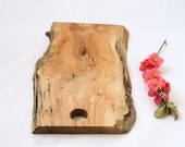 Rustic Wood Serving Board, Natural Edge Salvaged Maple 862, Ready to Ship