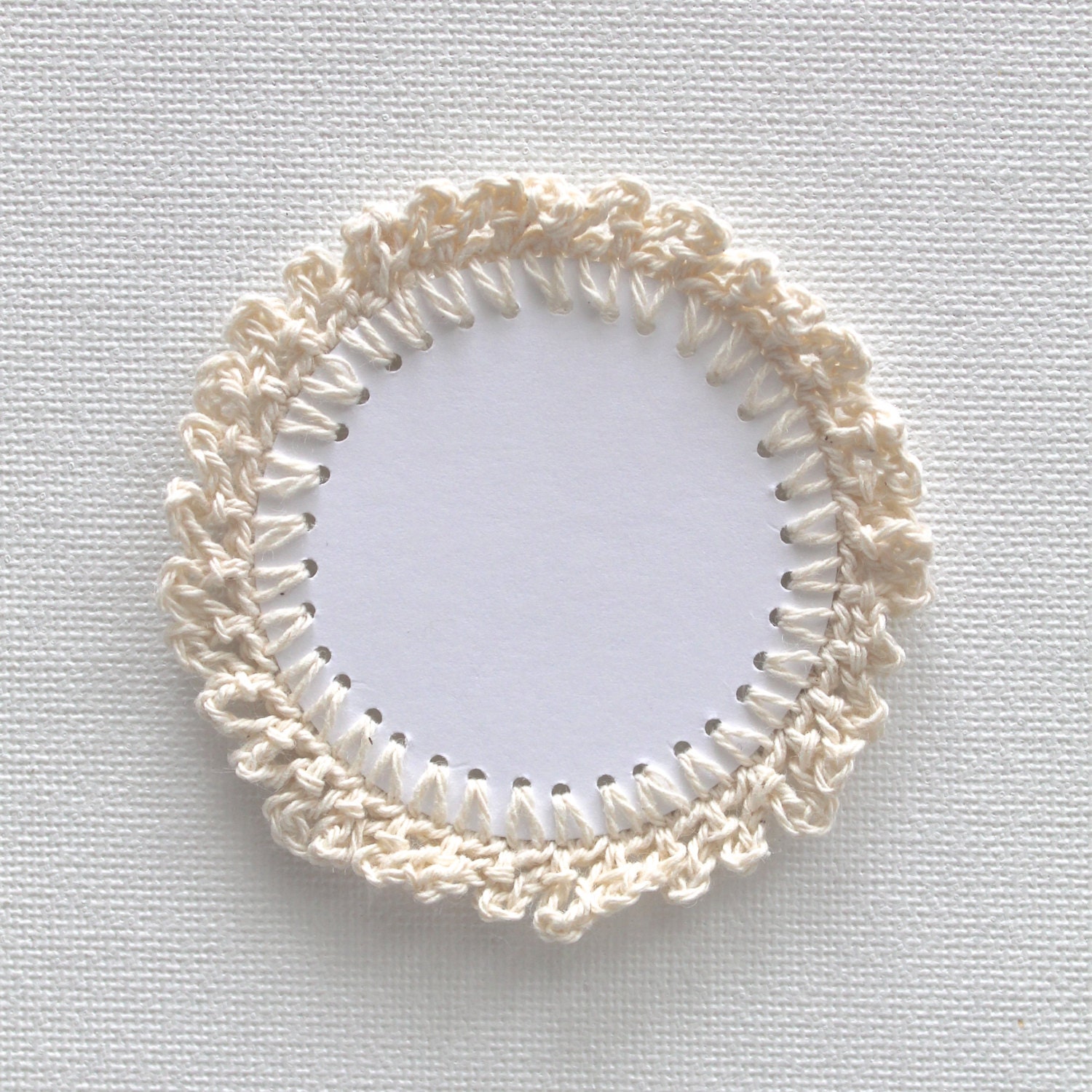 ONE BLANK LABEL Crochet Embellishment Tag Handmade