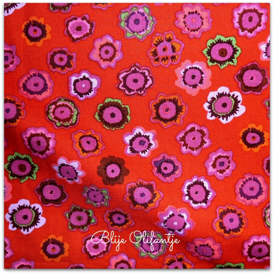 Westminster Kaffe Fassett  Auricula GP52 Red FAT QUARTER Preorder