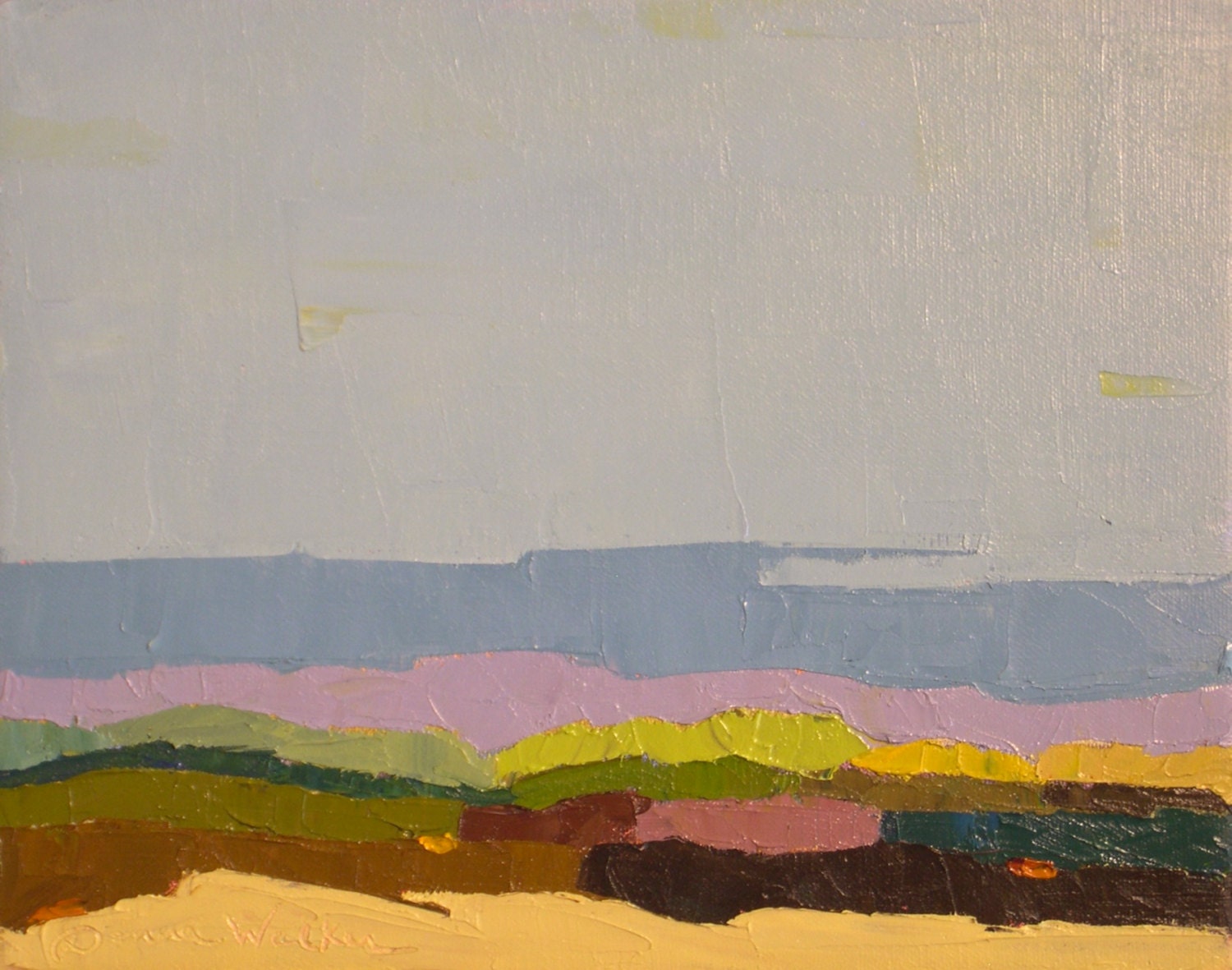 Terrain IX - 8x10 Original Oil Painting on Canvas- Abstract Painting, Landscape